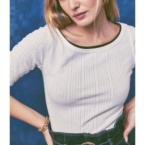 FREE PEOPLE Sweet And Salty Tee / Ivory